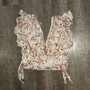 Free people cropped sleeveless shirt size XS